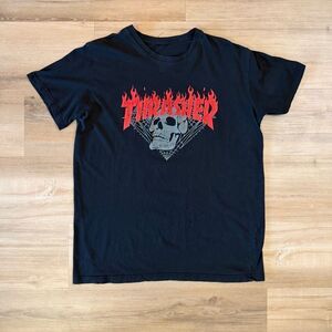 Diamond X Thrasher Men’s Black Shirt Size Medium Skateboard Streetwear Retro Tee